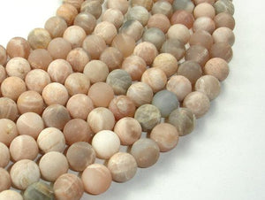 Matte Sunstone Beads, Round, 10mm-Gems: Round & Faceted-BeadBeyond