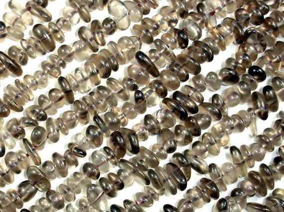 Smoky Quartz Beads, Pebble Chips, 6mm-9mm-Gems: Nugget,Chips,Drop-BeadBeyond