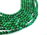 Malachite Beads - Synthetic, Round, 8mm-Gems: Round & Faceted-BeadBeyond