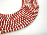 Matte Tibetan Agate Beads, With White Stripe, Round, 6mm-Gems: Round & Faceted-BeadBeyond