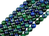 Azurite Malachite Beads, Round, 12mm-Gems: Round & Faceted-BeadBeyond