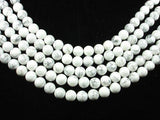 White Howlite, 10mm(10.5mm) Round beads-Gems: Round & Faceted-BeadBeyond