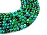 Chrysocolla, 10 mm Round Beads-Gems: Round & Faceted-BeadBeyond