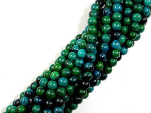 Chrysocolla , 4mm Round Beads-Gems: Round & Faceted-BeadBeyond