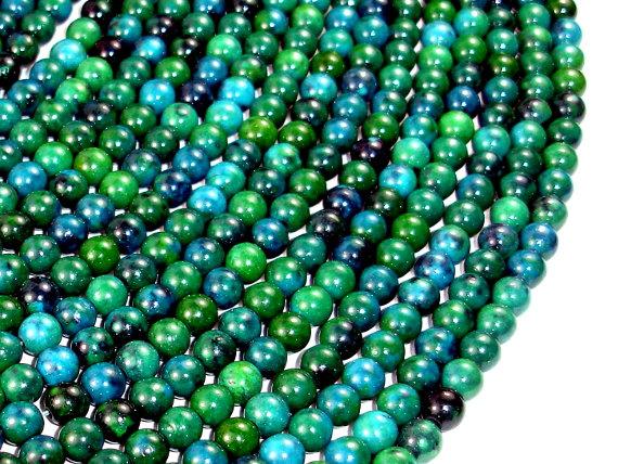 Chrysocolla , 6mm Round Beads-Gems: Round & Faceted-BeadBeyond