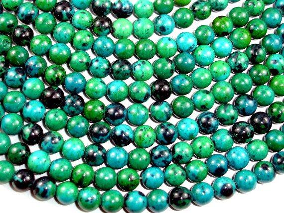 Chrysocolla, 8mm Round Beads-Gems: Round & Faceted-BeadBeyond