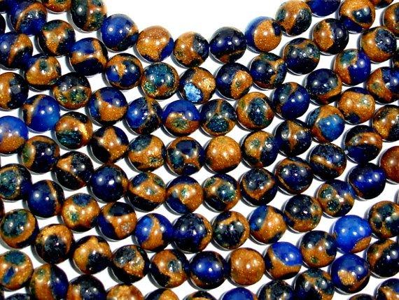 Mosaic Stone Beads, Round, 6mm-Gems: Round & Faceted-BeadBeyond
