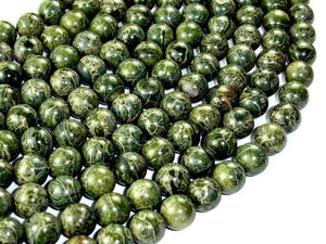 Alligator Skin Jasper Beads, Green Brecciated Jasper, Round, 10mm-Gems: Round & Faceted-BeadBeyond
