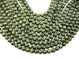 Alligator Skin Jasper Beads, Green Brecciated Jasper, Round, 10mm-Gems: Round & Faceted-BeadBeyond