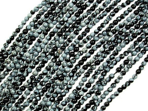 Snowflake Obsidian Beads, Round, 2mm-Gems: Round & Faceted-BeadBeyond