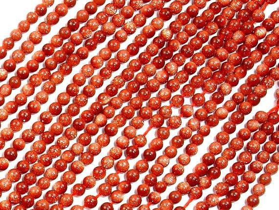 Goldstone Beads, Round, 2mm-Gems: Round & Faceted-BeadBeyond