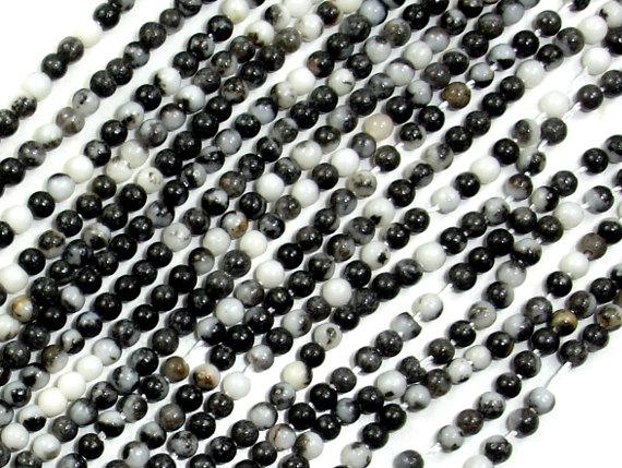 Zebra Jasper Beads, Round, 2 mm, 16 Inch-Gems: Round & Faceted-BeadBeyond