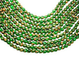 Mosaic Stone Beads, Round, Green, 8mm-Gems: Round & Faceted-BeadBeyond