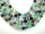 Fluorite Beads, Rainbow Fluorite, Round, 14mm-Gems: Round & Faceted-BeadBeyond