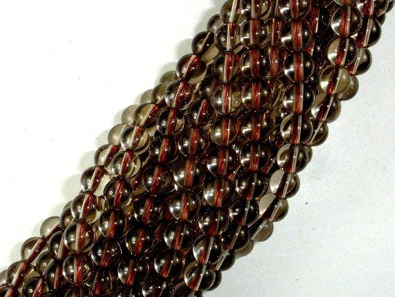 Smoky Quartz Beads, 6mm Round Beads-Gems: Round & Faceted-BeadBeyond