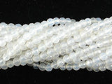 White Agate Beads, Faceted Round, 4mm-Agate: Round & Faceted-BeadBeyond