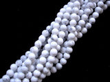 White Howlite Beads, Round, 6mm (6.3 mm), 15.5 Inch-Gems: Round & Faceted-BeadBeyond