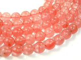 Cherry Quartz Beads, Round, 10mm-Gems: Round & Faceted-BeadBeyond