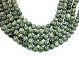 Green Zebra Jasper Beads, 10mm Round Beads-Gems: Round & Faceted-BeadBeyond
