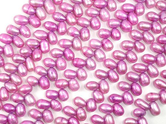Fresh Water Pearl Beads, Purple, Top drilled, Dancing-Pearls & Glass-BeadBeyond