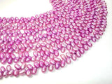 Fresh Water Pearl Beads, Purple, Top drilled, Dancing-Pearls & Glass-BeadBeyond