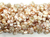Fresh Water Pearl Beads, Mauve, Top drilled, Keshi-Pearls & Glass-BeadBeyond