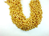 Fresh Water Pearl Beads, Gold, Top drilled, Dancing beads-Pearls & Glass-BeadBeyond