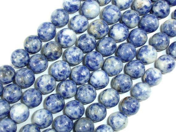 Blue Spot Jasper Beads, Round, 10mm-Gems: Round & Faceted-BeadBeyond