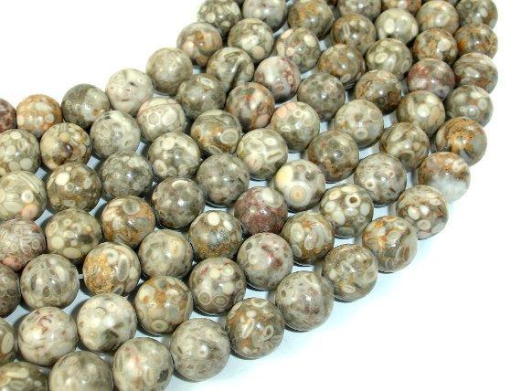 Fossil Jasper Beads, Round, 10mm-Gems: Round & Faceted-BeadBeyond
