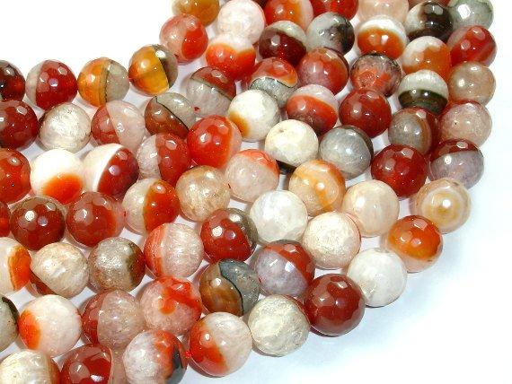 Agate Beads, Faceted Round, 12mm, 15.5 Inch-Agate: Round & Faceted-BeadBeyond