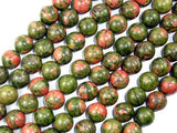 Unakite Beads, Round, 14mm-Gems: Round & Faceted-BeadBeyond