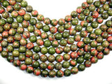 Unakite Beads, Round, 14mm-Gems: Round & Faceted-BeadBeyond