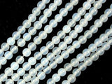 White Agate Beads, Round, 4mm (4.4mm), 15 Inch-Agate: Round & Faceted-BeadBeyond