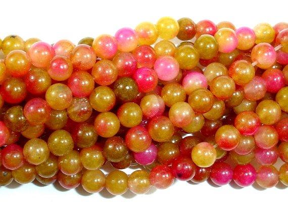 Dyed Jade, Round, 4mm bead-Gems: Round & Faceted-BeadBeyond