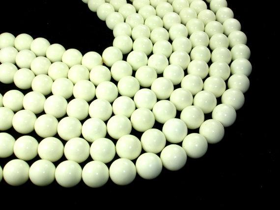 Lemon Chrysoprase Beads, Round, 14mm-Gems: Round & Faceted-BeadBeyond