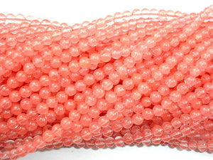 Cherry Quartz Beads, Round, 4mm-Gems: Round & Faceted-BeadBeyond