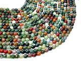 Indian Agate Beads, Fancy Jasper Beads, Faceted Round, 8mm-Gems: Round & Faceted-BeadBeyond