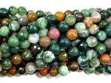 Indian Agate Beads, Fancy Jasper Beads, Faceted Round, 8mm-Gems: Round & Faceted-BeadBeyond