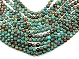 Blue Calsilica Jasper Beads, Round, 10mm-Gems: Round & Faceted-BeadBeyond