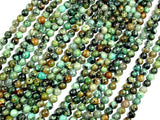 African Turquoise Beads, Round, 4mm (4.5mm)-Gems: Round & Faceted-BeadBeyond