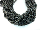Black Labradorite Beads, Larvikite, Round, 6mm-Gems: Round & Faceted-BeadBeyond