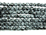 Snowflake Obsidian Beads, Faceted Round, 12mm-Gems: Round & Faceted-BeadBeyond