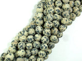 Matte Dalmation Jasper Beads, Round, 8mm-Gems: Round & Faceted-BeadBeyond