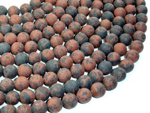 Matte Mahogany Obsidian Beads, Round, 10mm-Gems: Round & Faceted-BeadBeyond