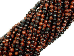 Mahogany Obsidian Beads, Round, 4mm-Gems: Round & Faceted-BeadBeyond