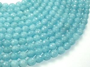 Blue Sponge Quartz Beads, Faceted Round, 8mm-Gems: Round & Faceted-BeadBeyond