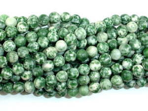 Green Spot Jasper Beads, Round, 6mm-Gems: Round & Faceted-BeadBeyond