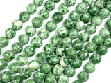 Green Spot Jasper Beads, Round, 10mm-Gems: Round & Faceted-BeadBeyond