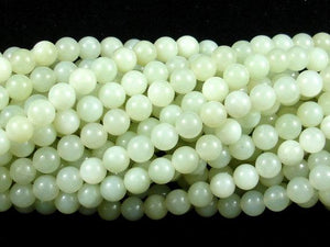 New Jade Beads, 6mm Round Beads-Gems: Round & Faceted-BeadBeyond