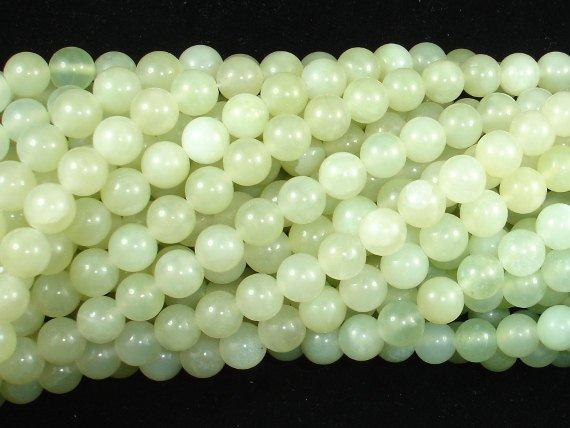 New Jade Beads, 8mm Round Beads-Gems: Round & Faceted-BeadBeyond